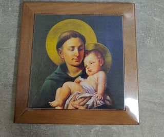 Quadro Madonna col Bambino in Ceramica