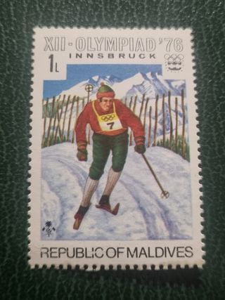 Sello Olimpiadas Innsbruck 76