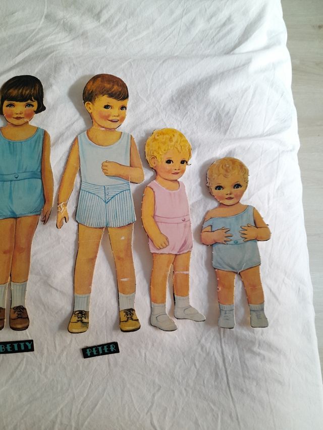 Muñecas recortables vintage