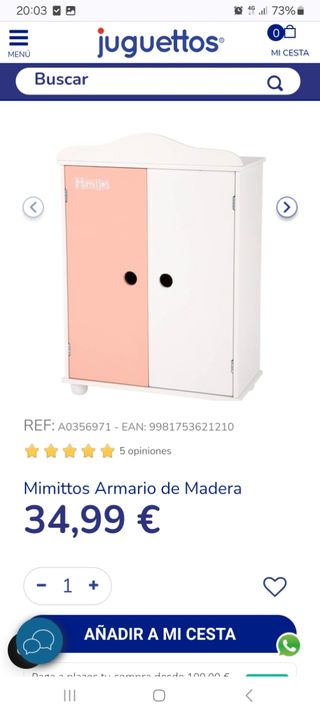 Armario muñecas Mimitos