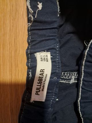 Calças Cargo Azul Escuro Tam. S