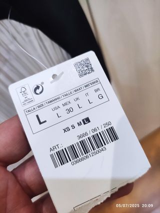 Top Zara blanco y negro