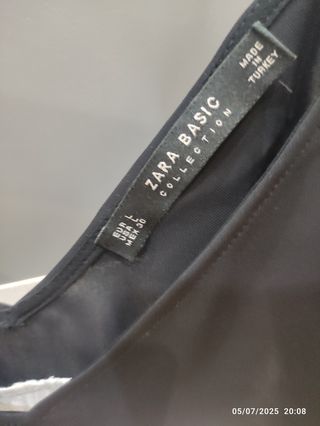 Top Zara blanco y negro