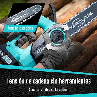 Motosierra a batería YARDCARE 12”-30cm NUEVA