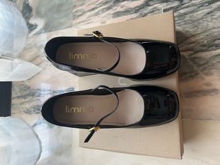 Zapatos Limma charol negros - Tacón