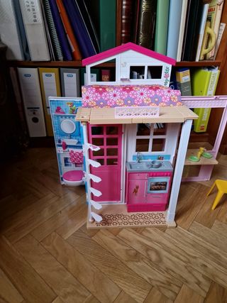 Casa Barbie 2 pisos plegable