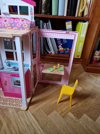Casa Barbie 2 pisos plegable