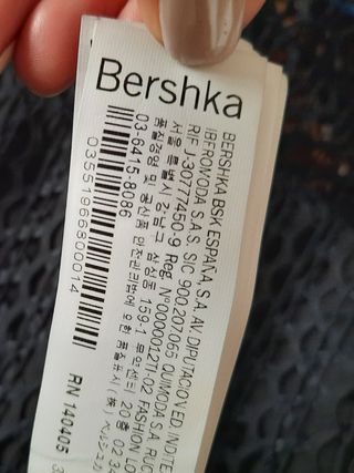 Mono corto negro Bershka T-S