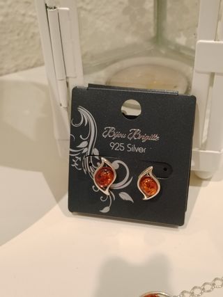 Joyas ámbar y plata Bijou Brigitte