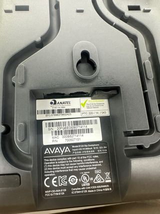 Teléfono AVAYA E129 - Negro