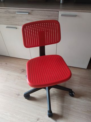 Silla escritorio giratoria roja