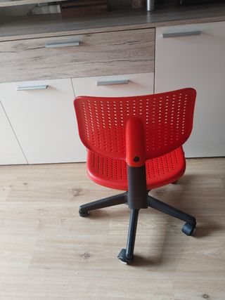 Silla escritorio giratoria roja