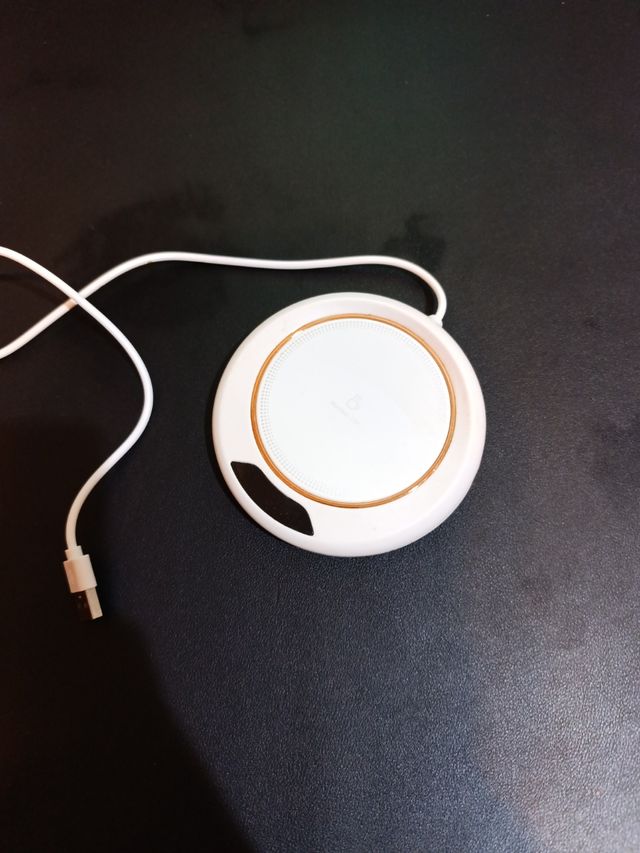 Calentador Taza Té - Blanco/Dorado