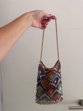 Bolso vintage Whiting & Davis de malla metálica es