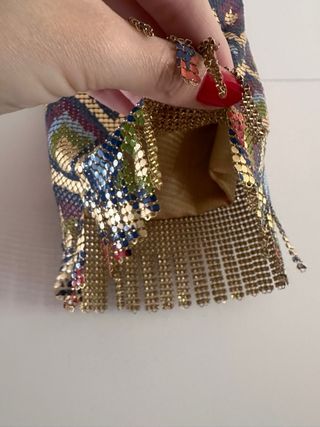 Bolso vintage Whiting & Davis de malla metálica es