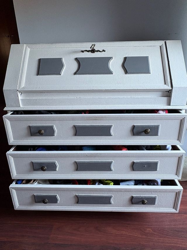 Sinfonier antiguo blanco y gris