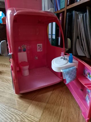 Caravana Barbie - Autocaravana Rosa