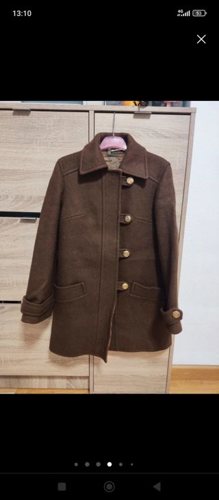 Abrigo marrón talla S. OFERTAAAA