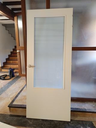 Puerta cocina blanca cristal - Nueva