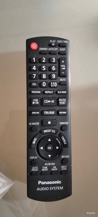 Mando Panasonic - Equipo Musical