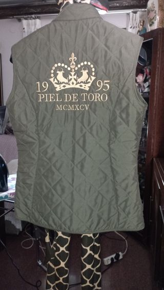 Chaleco Piel de Toro Verde Oliva