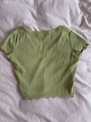 Top corto Pull&Bear verde oliva