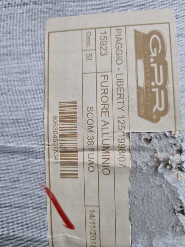 Escape GPR Piaggio Liberty 125