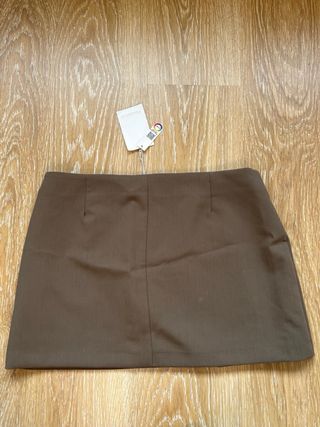 Minifalda marrón Pull & Bear