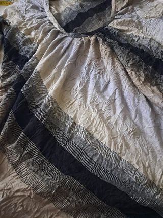 Camiseta mujer rayas beige-marrón