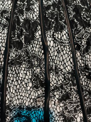 Vestido fiesta negro-plata
