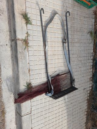 Rastrillo artesanal para pesca