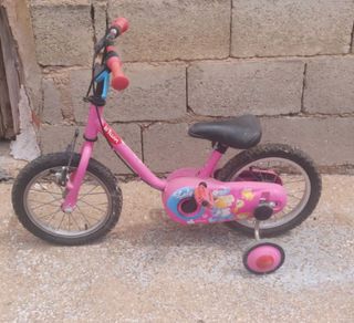 Bicicleta niña 16" Btwin Lila