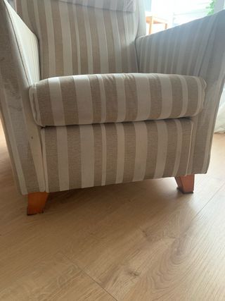 Butaca rayas beige - Relax