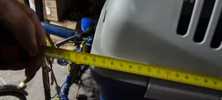 Transportín para mascotas azul y blanco