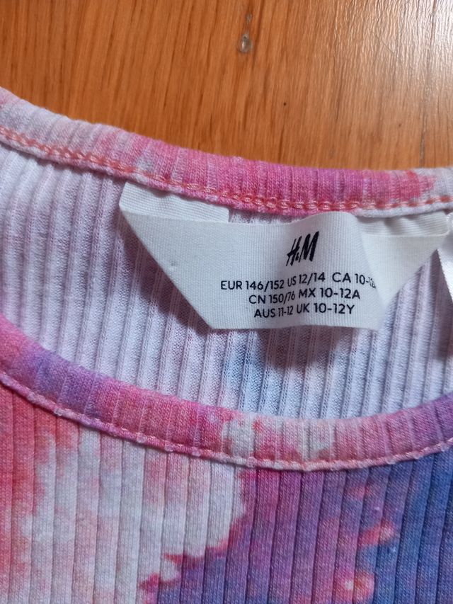 Camiseta niña tie-dye HM 10-12