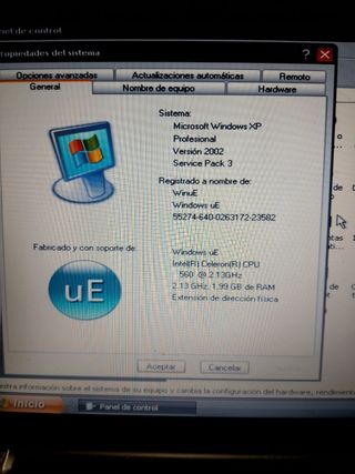 Portátil HP Presario C700 - Windows XP