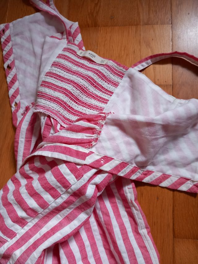 Vestido rayas niña - MNG 8/10