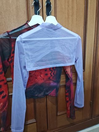Tops de rejilla estampados