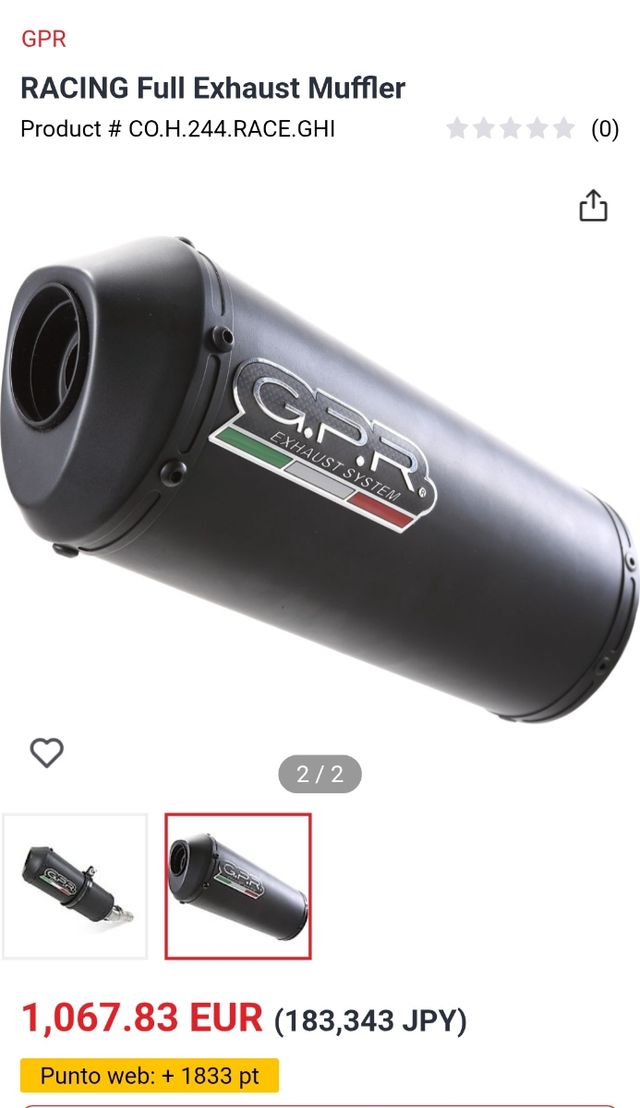 Escape GPR Honda CB500X 2016-2018