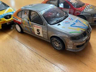 3 Coches Scalextric Seat Leon