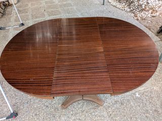 Mesa redonda extensible madera