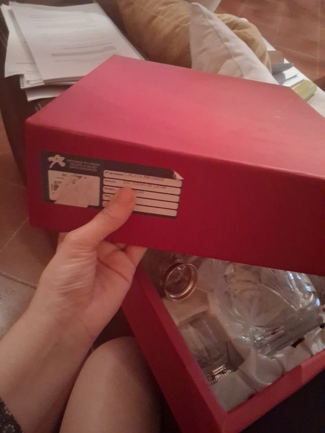 Juego licorera cristal tallado plata