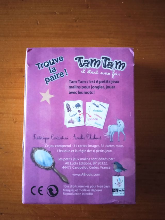 Juego cartas infantil Tam Tam