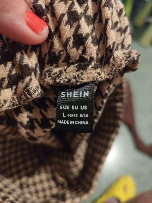 Conjunto SHEIN marrón y beige - Talla L