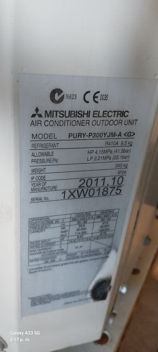 Aire acondicionado Mitsubishi - 30.000 frigorías