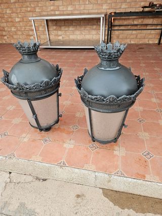 2 Faroles/Lámparas antiguos