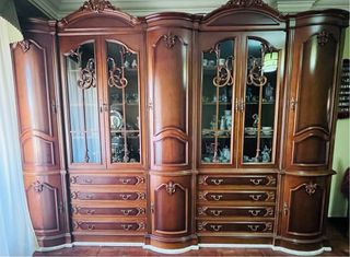 Mueble salón madera - estilo clásico