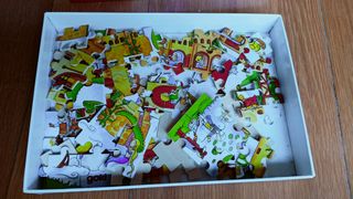 Puzzle de madera: castillo medieval