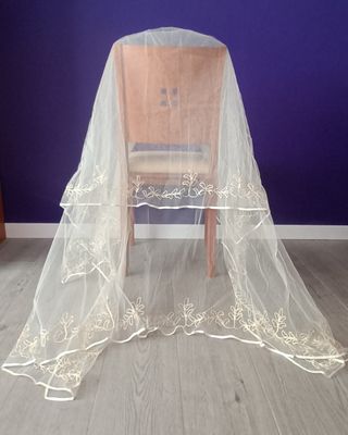 Velo novia blanco - Talla única