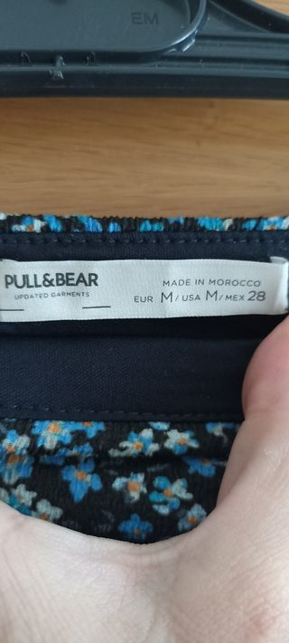 Falda Pull&Bear azul - M